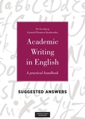 Academic writing in english suggested answers