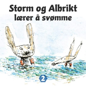 Storm og Albrikt lærer å svømme