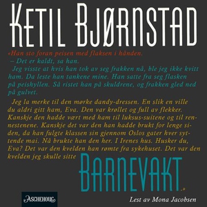 Barnevakt (lydbok) av Ketil Bjørnstad