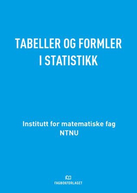 Tabeller og formler i statistikk (ebok) av Jan Terje Kvaløy
