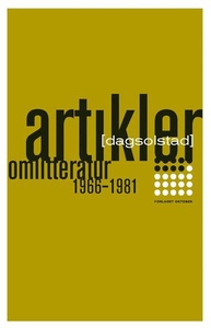 Artikler om litteratur 1966-1981 (ebok) av Da