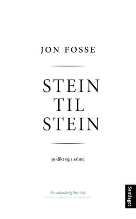 Stein til stein - 39 dikt og 1 salme (ebok) av Jon Fosse
