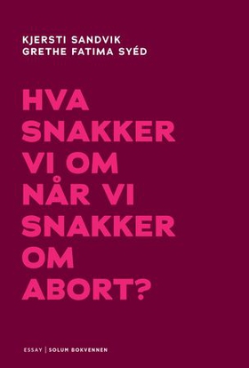 Hva snakker vi om når vi snakker om abort? (ebok) av Kjersti Sandvik