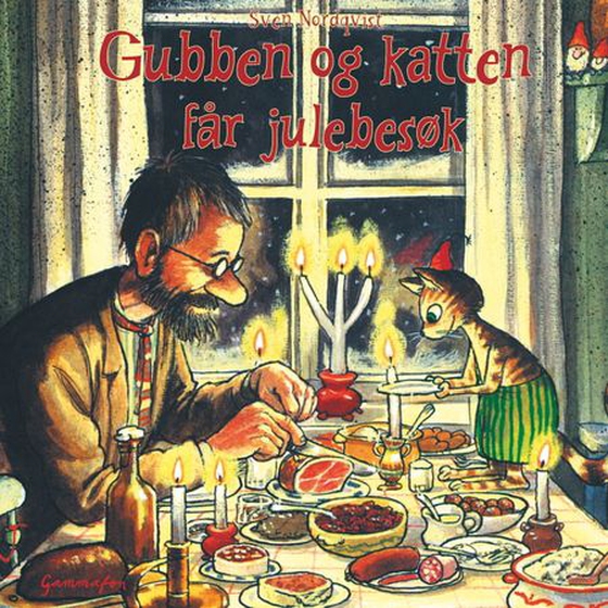 Gubben og katten får julebesøk