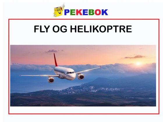 Fly og helikoptre