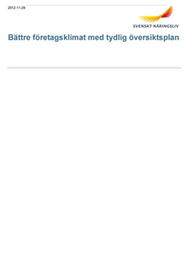 Bättre företagsklimat med tydlig översiktsplan 