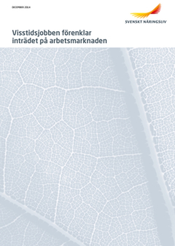 Visstidsjobben förenklar inträdet på arbetsmarknden