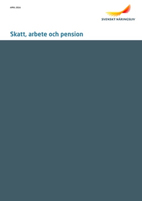 Skatt, arbete och pension (e-bok) av Svenskt Nä