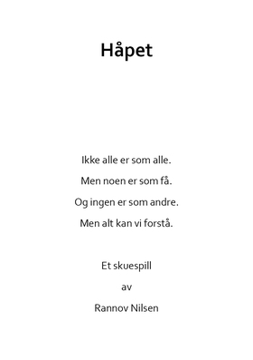 Håpet (ebok) av Rannov Nilsen